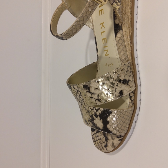 Anne Klein "Nadina" Iflex Snakeskin Print Sandal NEW- Sz. 6 - Picture 8 of 10